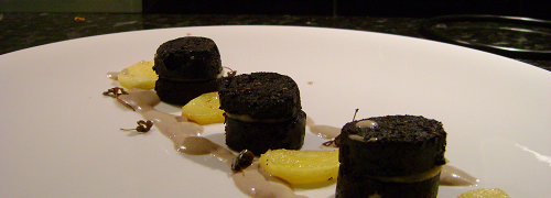 Black Pudding, Apple, Celeriac, Walnuts